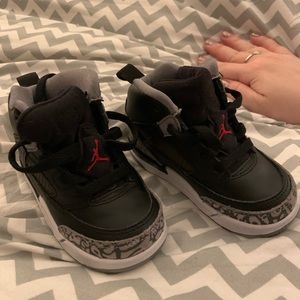 Jordan 3 retro black cement for toddler